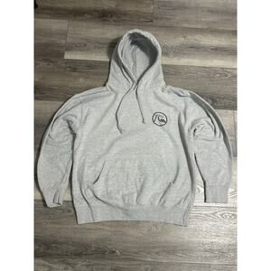 Quiksilver Logo Grey Surfing Hoodie Sweatshirt Y2K Surfer Surf - Men’s Large